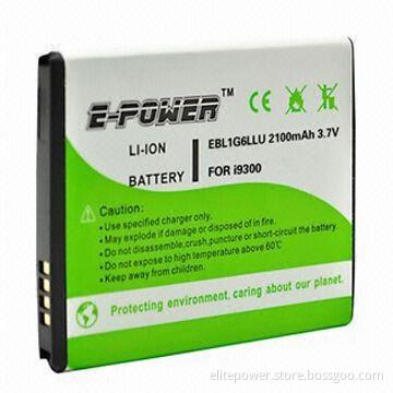Battery for Samsung Galaxy S3, with 2,100mAh Capacity and Double IC Protection